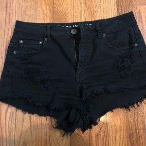 Black American eagle shorts